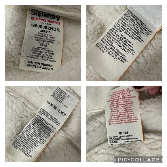 Superdry S Hooded Winter Windtreker Gray Pink Jacket - Picture 8 of 13